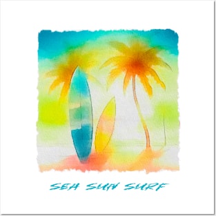 Sea Sun Surf Posters and Art